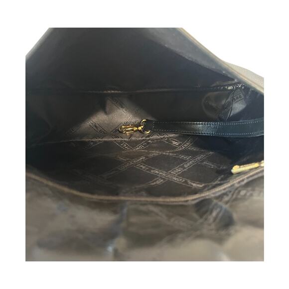 Longchamp Le Foulonné Navy Pebbled Leather Convertible Crossbody Bag Y2K Vintage - Picture 11 of 12